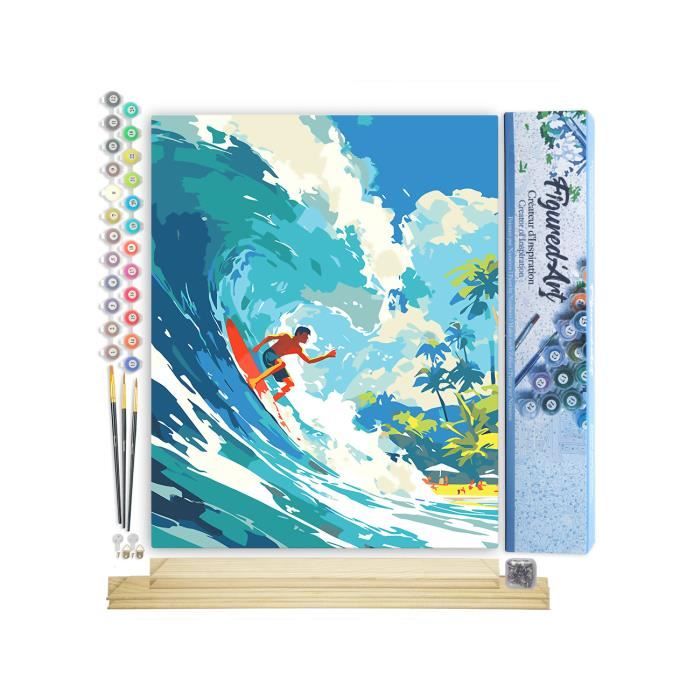 Figured'Art Diamond Painting Broderie Diamant 40x50cm Avec Cadre Toile Tendue Strass Perles Carrés - Arche vers la mer - Kit Complet 5D DIY Activité Manuelle Loisirs Créatifs Adultes Figured'Art Diamond Painting Broderie Diamant 40x50cm Avec Cadre Toile Tendue Strass Perles Carrés - Arche vers la mer - Kit Complet 5D DIY Activité Manuelle Loisirs Créatifs Adultes