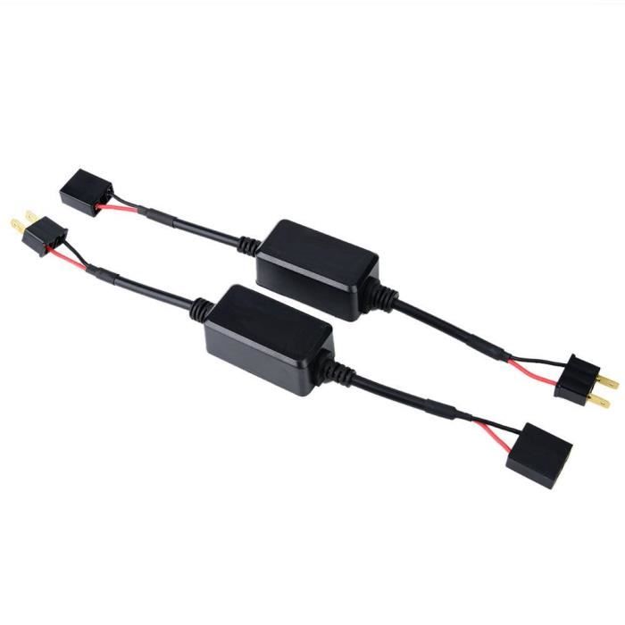 Décodeur Phare LED Voiture Anti-Scintillement - Kit 2 Pièces H7 Canbus Résistance Annuleur D'Erreur