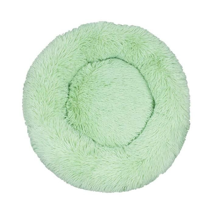 Comparer les prix de GOGOLOVING Grand Panier Rond Chat et Chien Panier Hiver Lavable pour Chien-Vert-50 X 50 cm