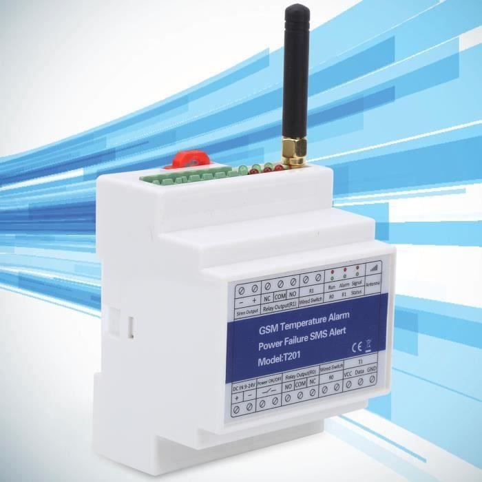 Module De Surveillance GSM - Alerte SMS Température & Humidité - Télécommande à Distance