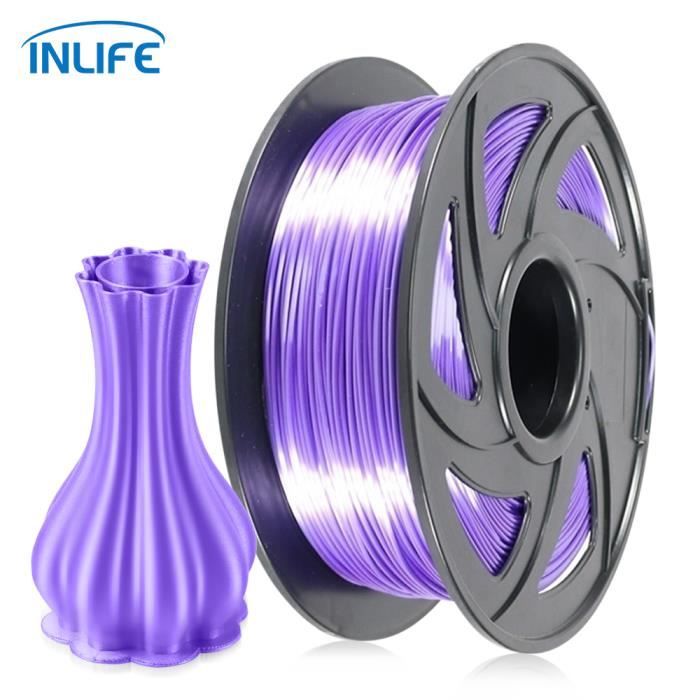 Filament 3D Silk-PLA Violet 1Kg 1.75mm fil d'imprimante 3D violet ...