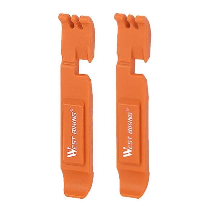 JRYXDS Lot De 3 Démonte-pneus Vélo – 10,5 Cm, Plastique Résistant, Pour VTT, Route Et Pliants, Noir