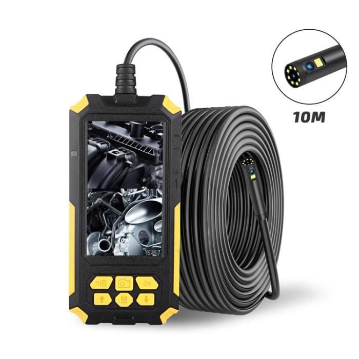 Endoscope Industriel Portable 10M 8Mm 2Mp Hd 1080P Affichage Caméra À Double Objectif Caméra D'Inspection Étanche Pour Ios Android
