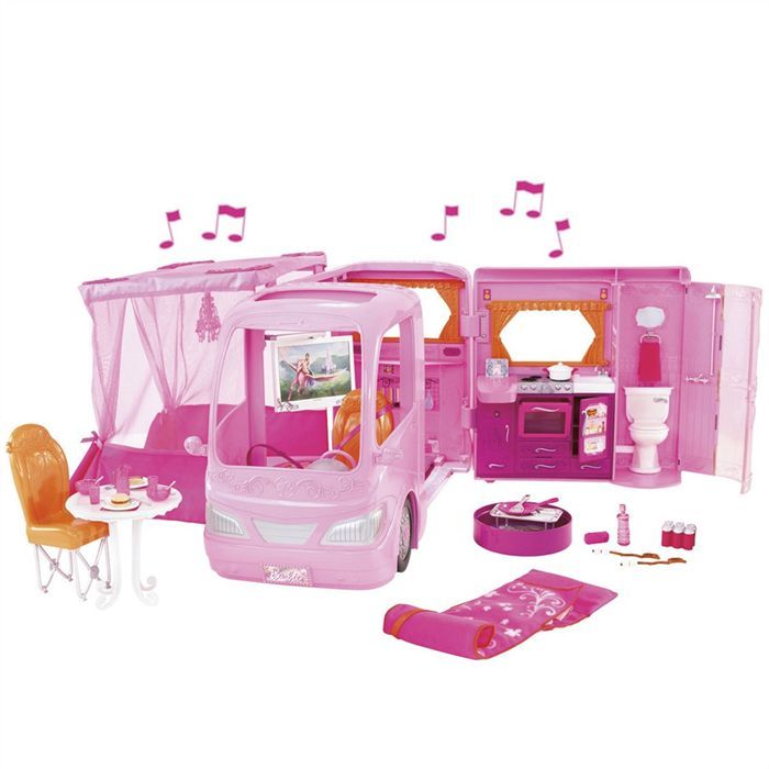 camping car barbie cdiscount