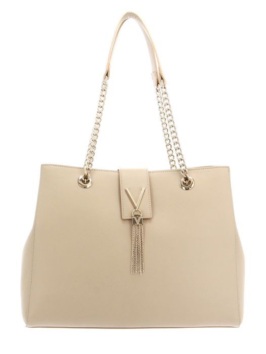 Sac à épaule VALENTINO Licor Tote - Couleur Natur/Fuxia, Polyester, Neuf Avec étiquettes