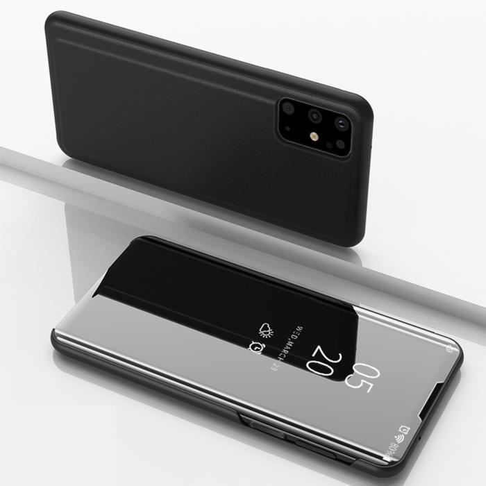 Coque Flip Cover Magnétique Pour Samsung Galaxy S20 / S20+ / Ultra - Noire Mate - Neuf Massilia Tech