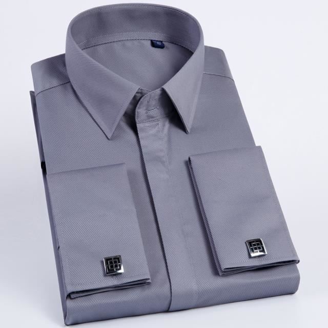 Chemise Habillée Homme Dolce&Gabbana Grise En Coton - Manches Longues, Taille Regular