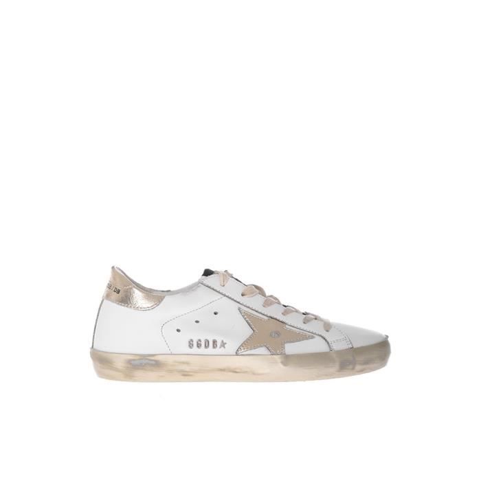GOLDEN GOOSE FEMME GCOWS59031PWE37 BLANC/OR CUIR BASKETS Blanc/or -  Cdiscount Chaussures