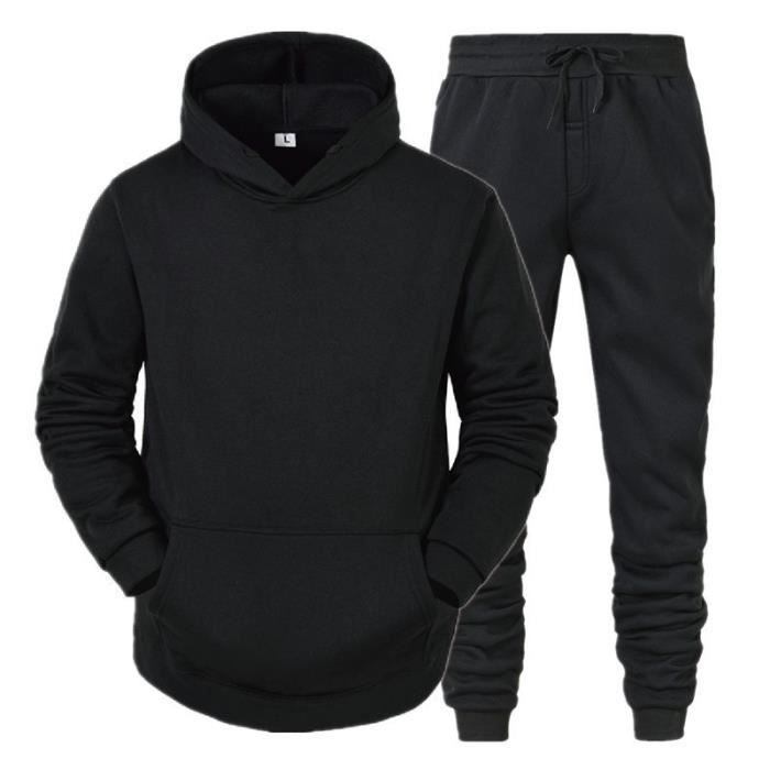 Survêtement Homme Sweat à Capuche et Pantalon Ensemble Jogging de