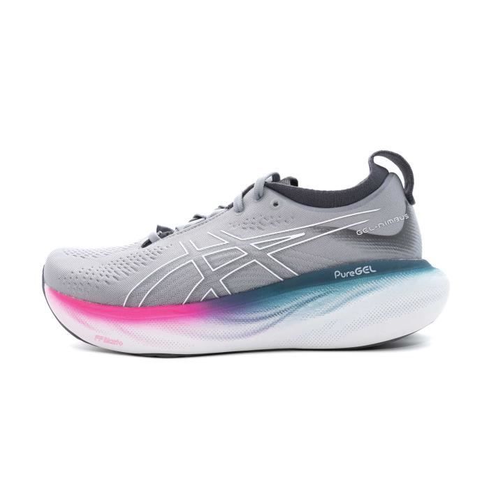 Chaussures de Running ASICS Gel-Nimbus 25 - Femme - Gris - Drop 10mm