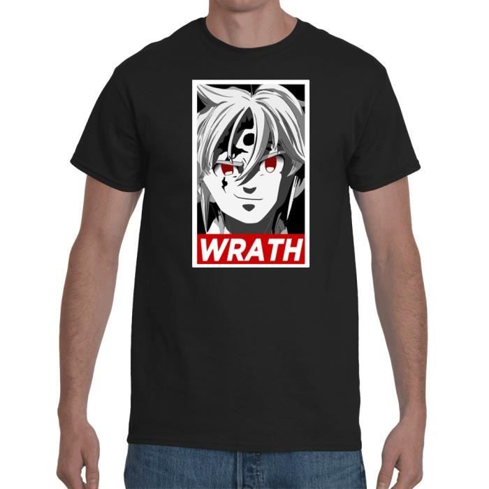 T shirt Seven Deadly Sins Meliodas Poster Noir Cdiscount Pret a Porter