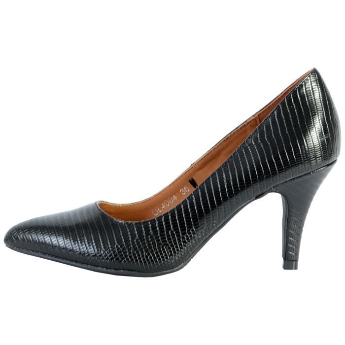 escarpin noir femme pas cher