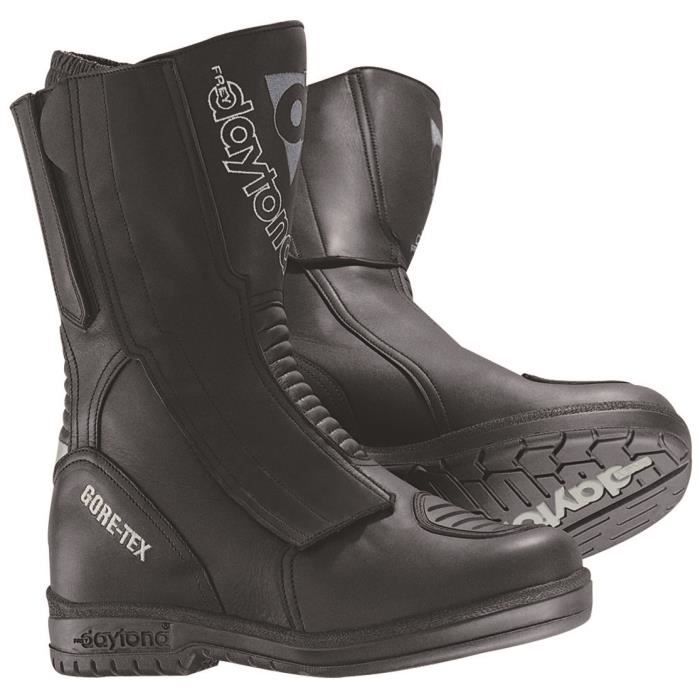 Bottes Moto Slip-On - Cuir Synthétique Noir - Taille 8 Femme - Neuf En Boîte