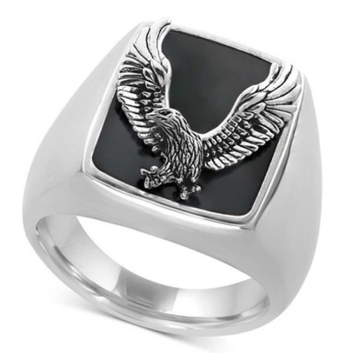 Bague chevaliere homme aigle shop