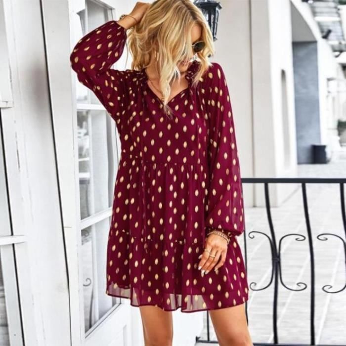 Robe D'été Femme Fat Face En Coton - Imprimé Fleuri Marron - Taille 10, Manches 3/4