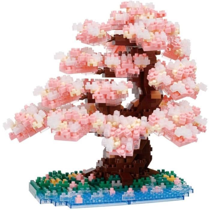 Figurine en briques BANDAI NANOBLOCK Cerisier en fleurs Deluxe 990 pcs