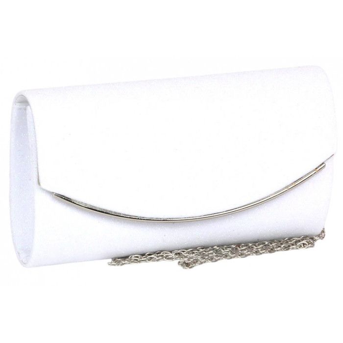 Pochette ceremonie Nyls Creation Pochette Blanche Femme Mariage Sac Soiree Minaudiere Classe Heiky Blanc Blanc Cdiscount Bagagerie Maroquinerie