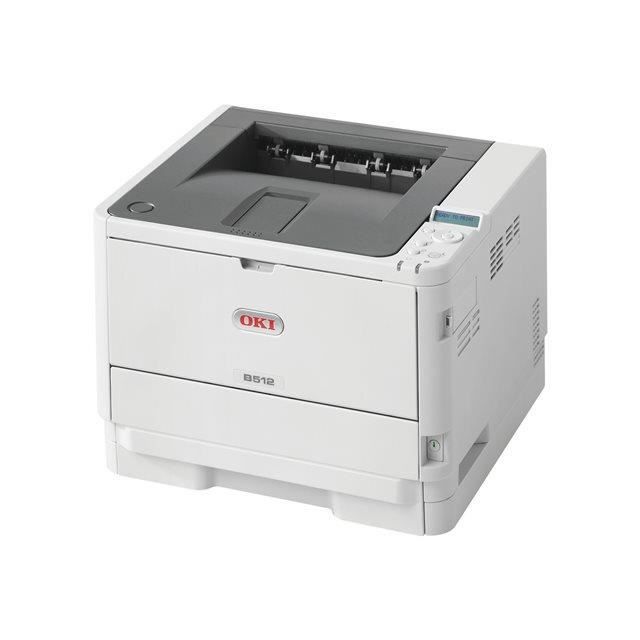 OKI Imprimante à LED B512dn - Monochrome - Impression 45 ppm Mono - 1200 x 1200 dpi - Recto/Verso Automatique - Bac d'Alimentation