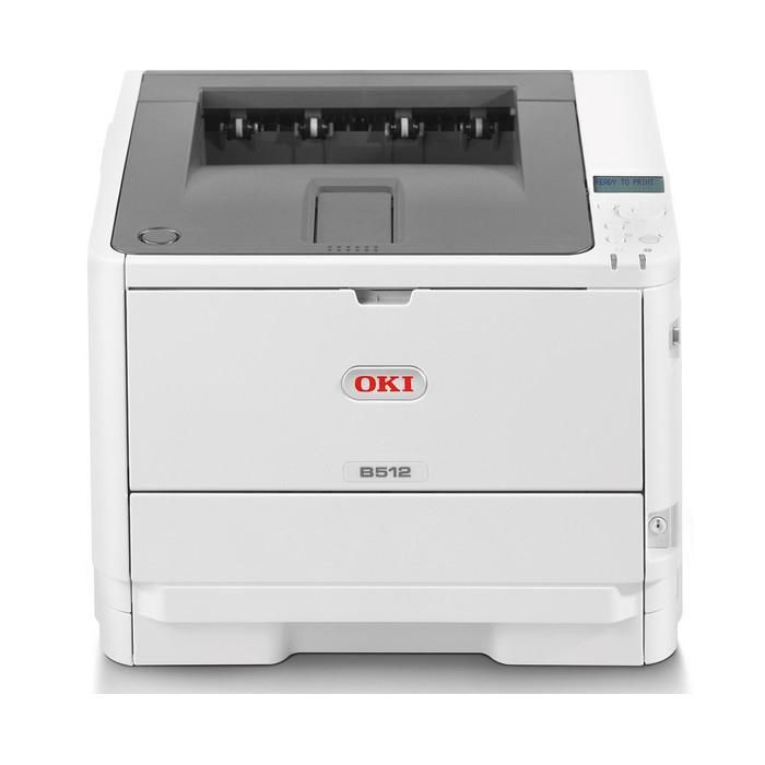 OKI Imprimante à LED B512dn – Monochrome – Impression 45 ppm Mono – 1200 x 1200 dpi – Recto/Verso Automatique – Bac dAlimentation