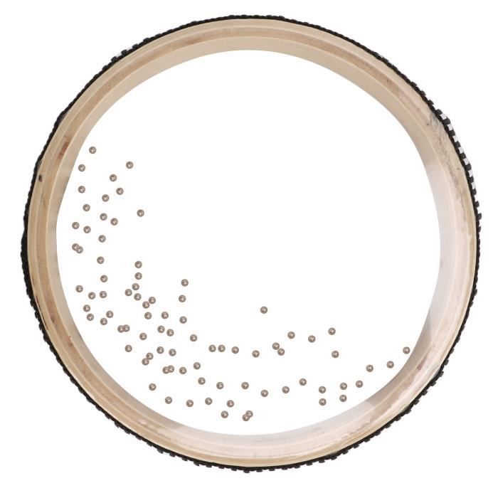 Omabeta Tambour d'océan Wave Bead Drums, Transparent Ocean Couleur Naturelle pour Enfant instruments bodhran