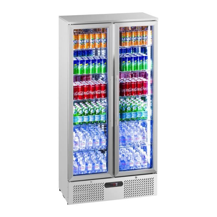 Frigo Boisson Refrigerateur Gastro Bouteilles Porte Vitree 458 L