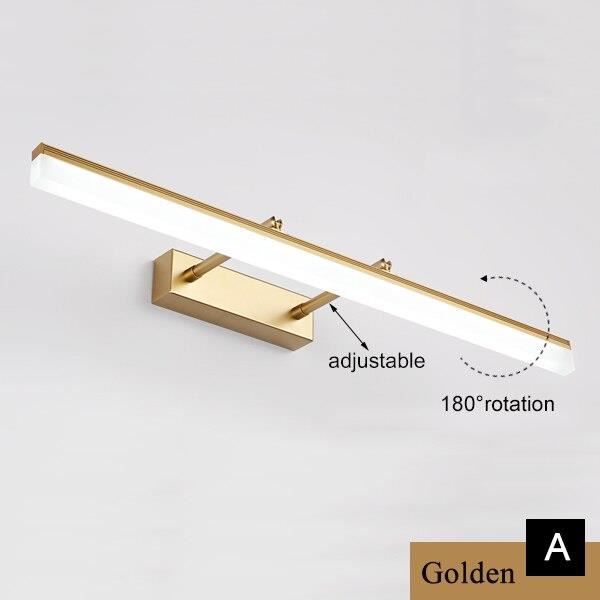 Lampe De Vanité Salle De Bain LED Linéaire - Blanc Froid 6000K - 40 à 80 Cm - Aluminium/PC - Pour Miroir, Dressing