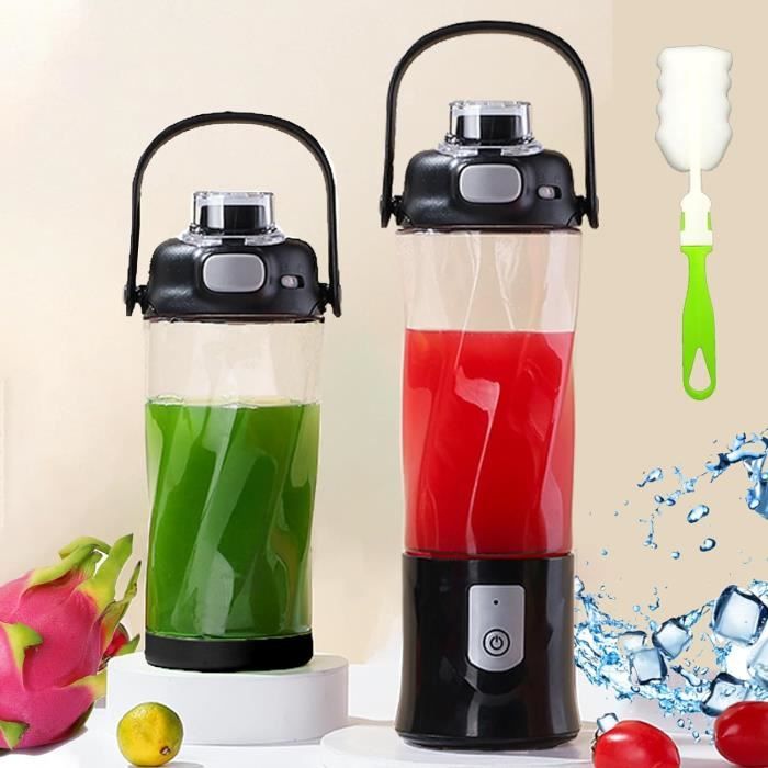 Mixeur Portable USB 600ml Cornesty | 6 Lames Inox | Modes Mélange/Impulsion - Pour Smoothies Et Shakes