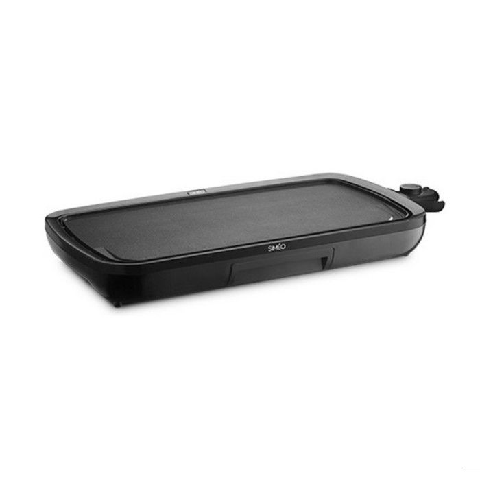 Plancha électrique Simeo - PLA230 - 2000W - 50x26,5cm - Noir - Plaques de cuisson anti-adhésives