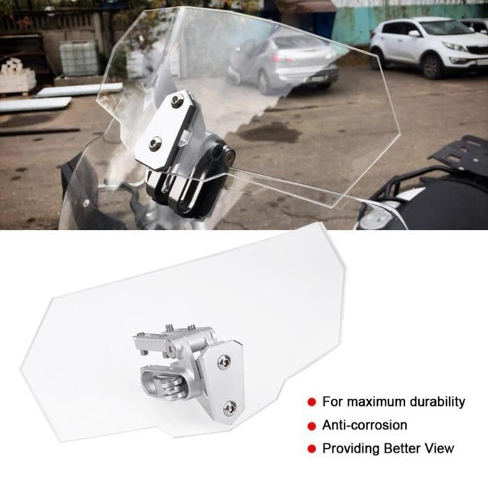 Déflecteur Pare-Brise Moto Universel Réglable - Extension Pour CBF1000 CBF125 500 600 (Smoke)