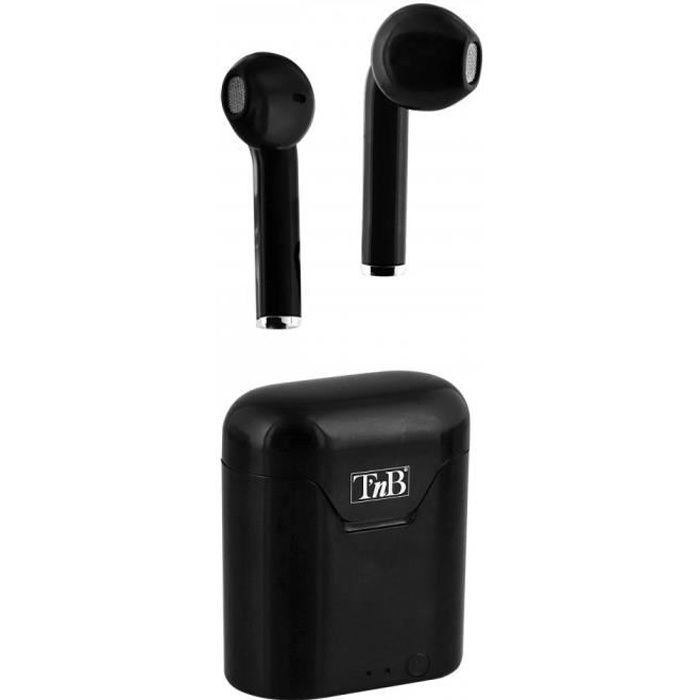 TNB EBPLAYBKTWS - PLAYBACK - Écouteurs TWS avec boîtier de charge -  Bluetooth 5.0 - noir - Cdiscount TV Son Photo