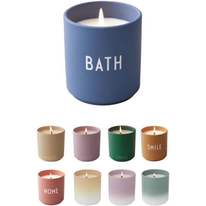 Coffret 4 Bougies Parfumées Scent-Hi - Cire De Soja Naturelle, Parfums Variés, 15h De Combustion