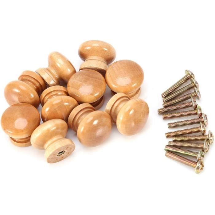 12 Poignées De Football MABAHON - Boutons Commode/Armoire, Enfant, Diamètre 33mm