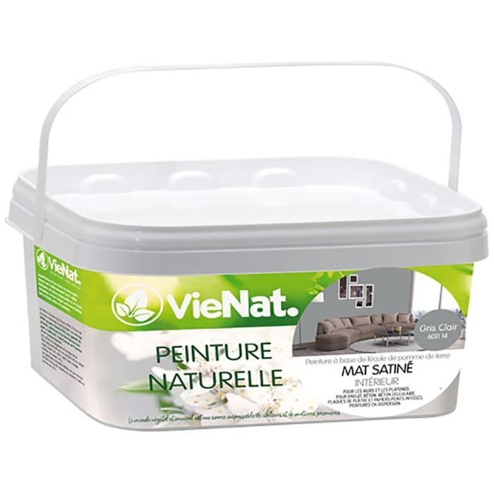 Peinture mur satinee gris clair - Achat / Vente pas cher