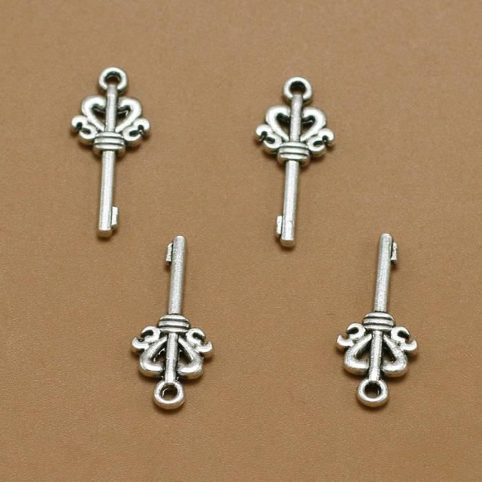 Porte-Clés Pendentif En Forme De Cuillère Ancienne - Motif Argenté - Neuf Avec Étiquettes