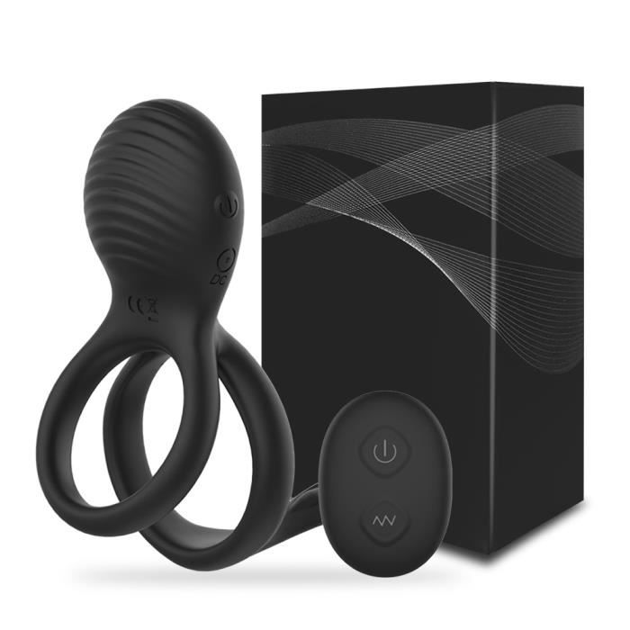 Gaine Vibrante Cage à Pénis Pour Homme - Noir - Extenseur / Prolongateur - Marque Love And Vibes - Neuf
