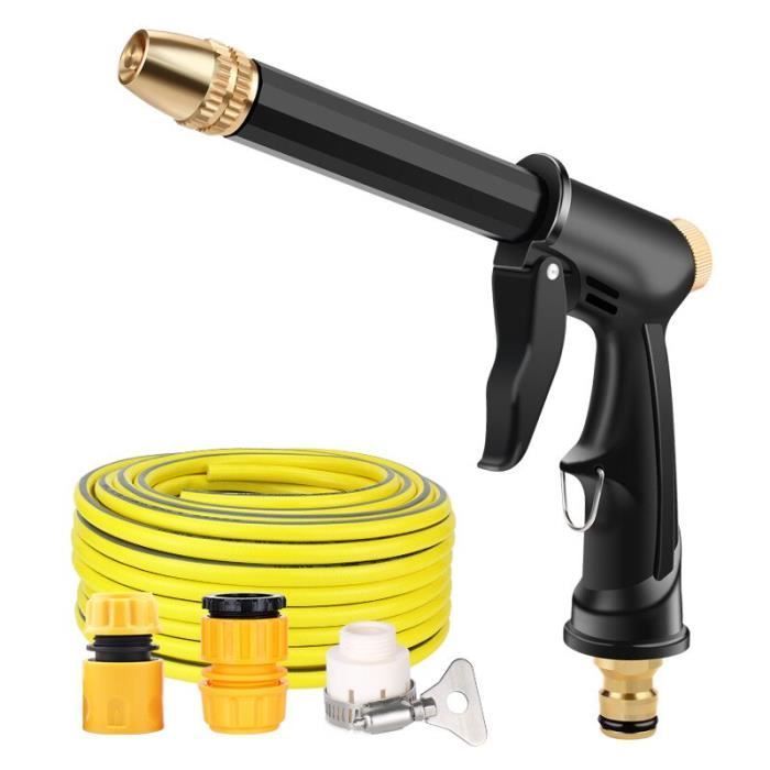 EROOSY Pistolet D'Arrosage Haute Pression 4 Buses Laiton - Jardin, Nettoyage, Animaux
