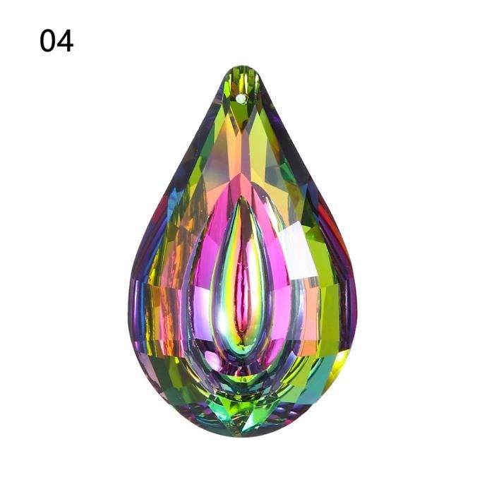 Boule En Cristal Suspension BDHYYM Lot De 4 Boules De Cristal Attrape-soleil à Suspendre - Cristal Boule Attrape Soleil Cristal