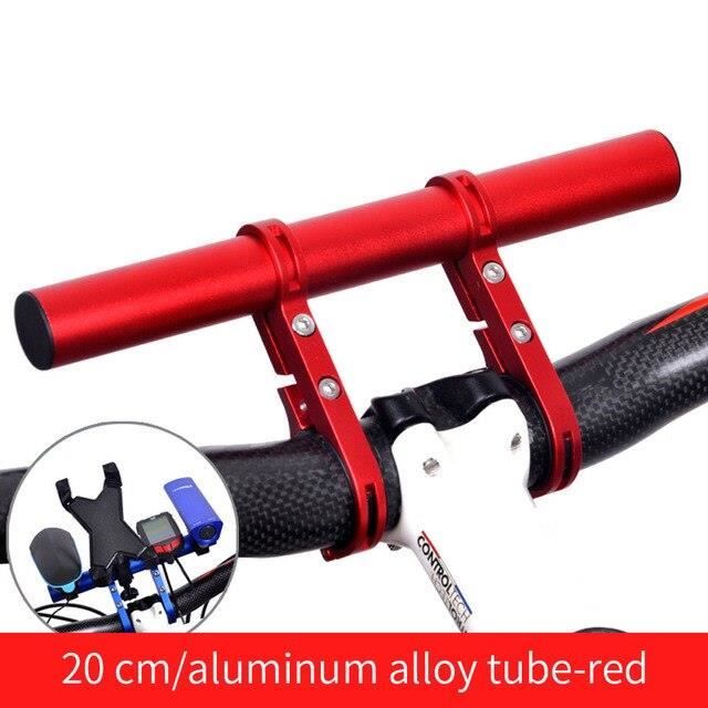 PORTEBAGAGES,DoubleRedExtension de guidon de vélo de 20CM, support de vélo vtt, Extension de