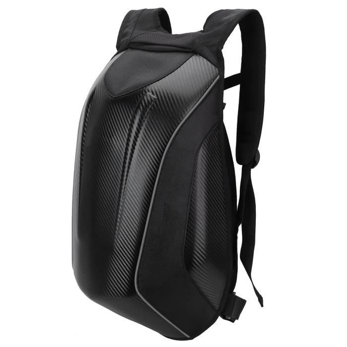 Sac à Dos Moto Rigide Bagtecs Carbon 30L – Jaune Néon Imperméable