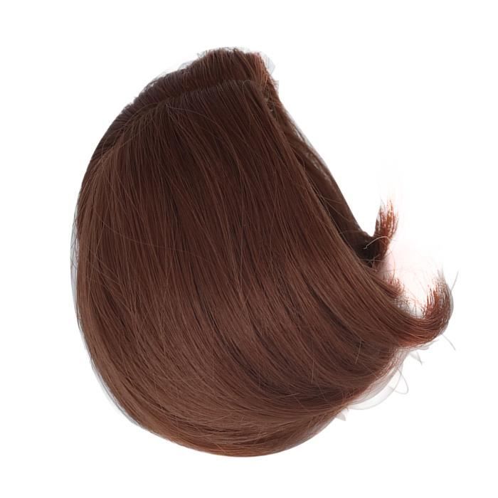 Perruque Poupée BJD 1/3 - Cheveux Lin Résistants Chaleur - Cuir Chevelu Simulé - Pour Poupées 21-24cm