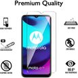 Coque gel transparente pour Motorola Moto E20 et 2 protections écran verre trempé [Novago]-1