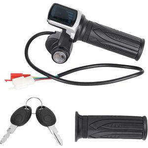 Poignée Accélérateur Pour Draisienne Et Scooter Électrique - Compatible 36V/48V Avec Affichage LCD
