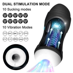 Masturbateur Automatique Vibrant Réaliste Pour Homme Pipedream - Neuf En Silicone Blanc Stimulateur Pénis