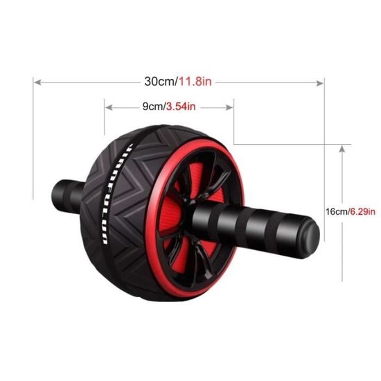pzcvo Roulette Abdo Roue Abdominale Home Gym Abdominale Exercice Rouleau Estomac Exerciseur AB Formateur Puissance Rouleau AB Formateur