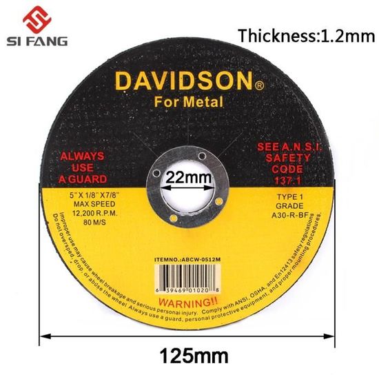 Disques de meuleuse disque meuleuse d'angle pour la découpe du métal, 125  mm, acier, inox, pour disqueuse, le lot de 5 à 50 pièces - AliExpress