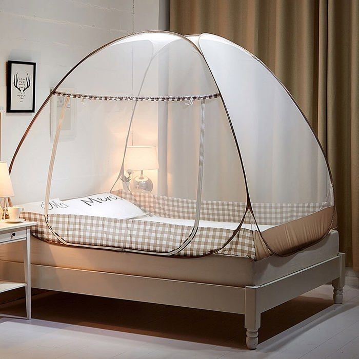 Tente Moustiquaire Pop-up - Lit Simple 80x200 Cm, Maille Résistante, Pliable Avec Sac De Rangement, Pour Camping Ou Chambre