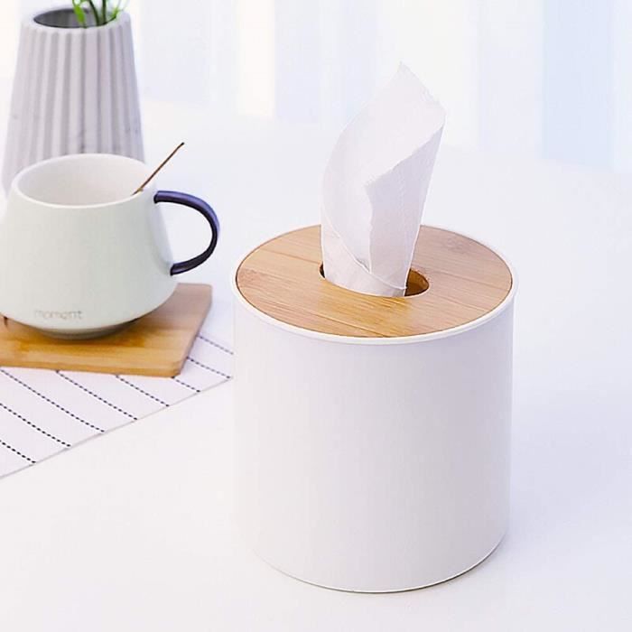 Boîte à papier de soie en cuir synthétique pour la maison, le bureau, la  maison, le bureau, la boîte à serviettes (marbre [17] - Cdiscount Maison