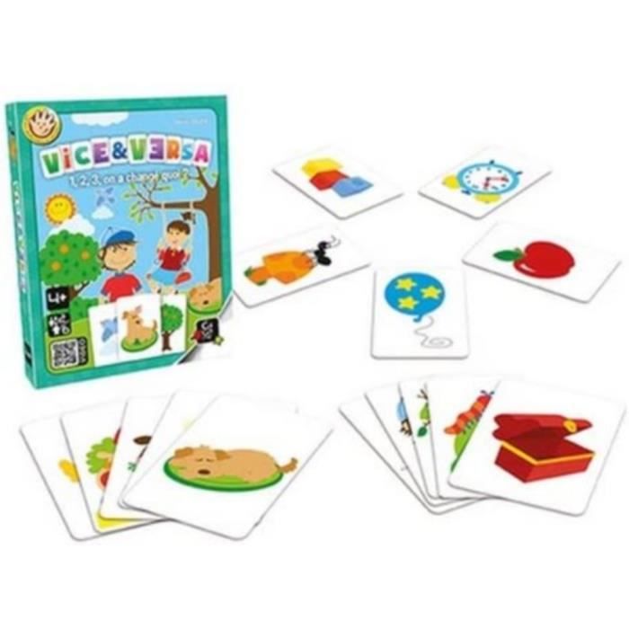 Lot De 2 Jeux D'observation Pour Enfants : Vice & Versa (dès 4 Ans) Et Différence Junior (dès 5 Ans) + 1 Décapot