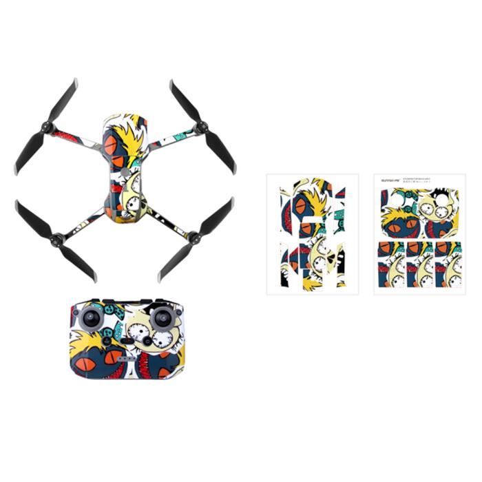 RC Drone Autocollant Skin Wrap Amovible Anti Scratch PVC Couleurs Vives Coupe Précise Film de Protection sans Bulles pour Mini 3 Drone et Télécommande (Tapez 4 RC Drone Autocollant Skin Wrap Amovible Anti Scratch PVC Couleurs Vives Coupe Précise Film de Protection sans Bulles pour Mini 3 Drone et Télécommande (Tapez 4