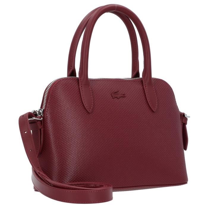 Lacoste Chantaco Classics sac main en cuir 25 cm zin NF3723KL